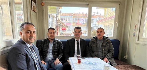 Kaymakamımız Mutlu KÖKSAL, Çiftlik, Başpınar ve Örnekevler Mahalle Muhtarlarımızı ziyaret etti.